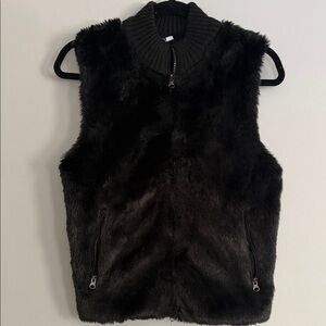 Passport Faux Fur Black Vest